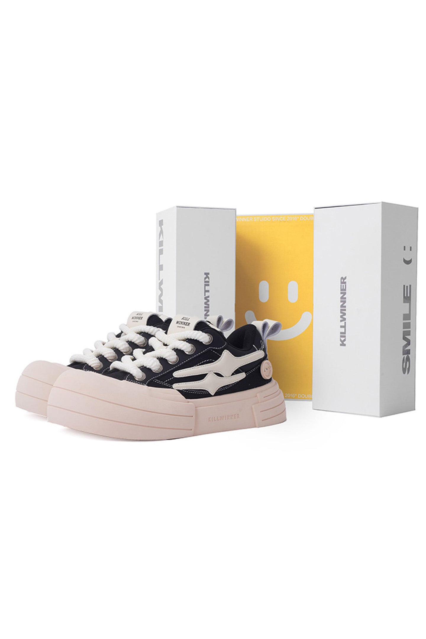 KILLWINNER丨Smile Life Sneaker - Black - PSYLOS 1, KILLWINNER丨Smile Life Sneaker - Black, Chunky Sneakers, KILLWINNER•JAPAN, PSYLOS 1